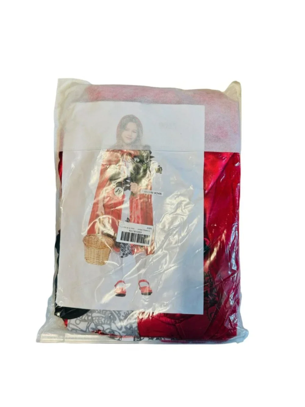 size medium Girls Little Red Riding Hood Dress, Cosplay Costumes With Cloak